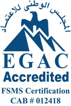 EGAC accreditation mark — Food safety management (FSMS)